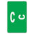 Smead™ AlphaZ Color-Coded Second Letter Alphabetical Labels, C, 1 x 1.63, Dark Green, 10/Sheet, 10 Sheets/Pack (SMD67173)