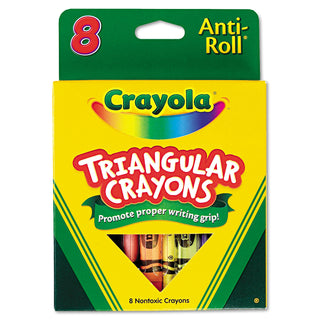 Crayola® Triangular Crayons, 8 Colors/Box (CYO524008)