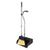 Unger® Telescopic Ergo Dust Pan with Broom, 12" Wide, 45" High, Metal, Gray/Silver (UNGEDTBG)