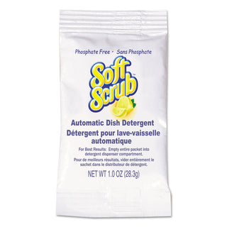 Soft Scrub® Automatic Dish Detergent, Lemon Scent, Powder, 1 oz. Packet, 200/Carton (DIA10006)