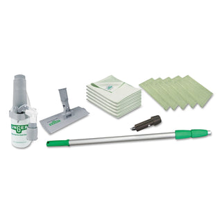 Unger® Indoor Window Cleaning Kit, Aluminum, 72" Extension Pole With 8" Pad Holder (UNGCK053)