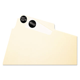 Avery® Handwrite Only Self-Adhesive Removable Round Color-Coding Labels, 0.75" dia., Black, 28/Sheet, 36 Sheets/Pack (AVE05459)
