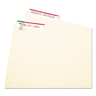 Avery® Printable 4" x 6" - Permanent File Folder Labels, 0.69 x 3.44, White, 7/Sheet, 36 Sheets/Pack (AVE05201)