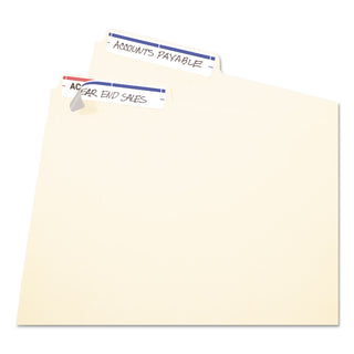 Avery® Printable 4" x 6" - Permanent File Folder Labels, 0.69 x 3.44, White, 7/Sheet, 36 Sheets/Pack (AVE05200)