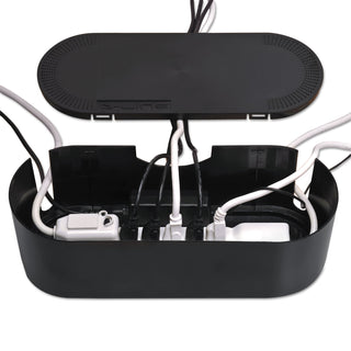 D-Line® Large Cable Tidy Units, 16.5" x 6.5" x 5.25", Black (DLNCTULGEB)