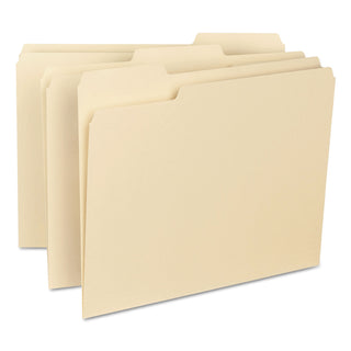 Smead™ Interior File Folders, 1/3-Cut Tabs, Letter Size, Manila, 100/Box (SMD10230)