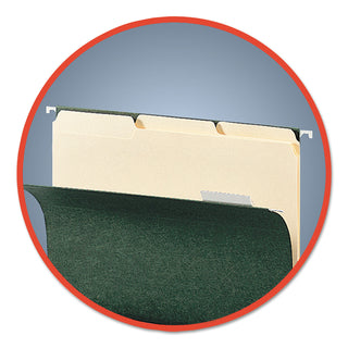 Smead™ Interior File Folders, 1/3-Cut Tabs, Letter Size, Manila, 100/Box (SMD10230)