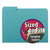 Smead™ Interior File Folders, 1/3-Cut Tabs, Letter Size, Aqua, 100/Box (SMD10235)