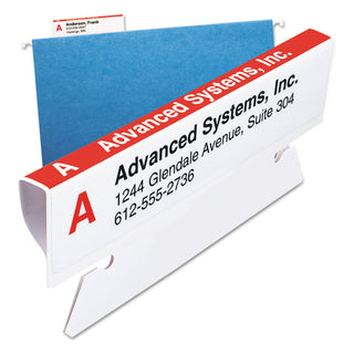 Smead™ Viewables Hanging Folder Tab and Label Bulk Pack Refill, 1/3-Cut Tabs, Assorted Colors, 3.5" Wide, 100/Box (SMD64910)