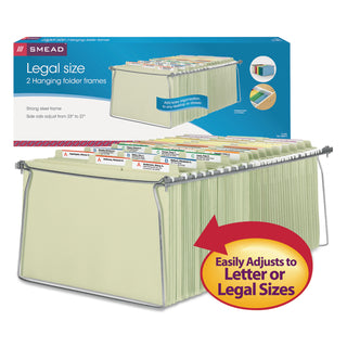 Smead™ Hanging Folder Frame, Legal Size, 23-27" Long, Steel, 2/Pack (SMD64873)