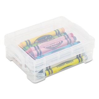Advantus Super Stacker Crayon Box, Clear, 4 3/4 x 3 1/2 x 1 3/5 (AVT40311)