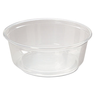 Fabri-Kal® Microwavable Deli Containers, 8 oz, 4.6 Diameter x 1.8 h, Clear, Plastic, 500/Carton (PK8SCL)