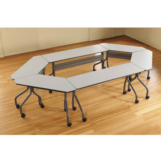 Iceberg OfficeWorks Mobile Training Table, 60w x 18d x 29h, Gray/Charcoal (ICE68057)
