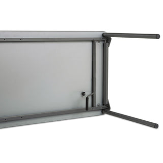 Iceberg Maxx Legroom Rectangular Folding Table, 60w x 18d x 29-1/2h, Gray/Charcoal (ICE65877)