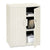 Iceberg OfficeWorks Resin Storage Cabinet, 36w x 22d x 46h, Platinum (ICE92563)