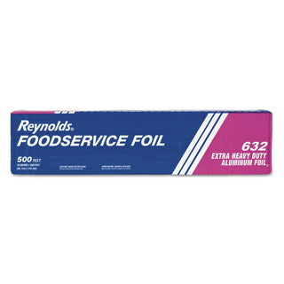 Reynolds® Extra Heavy-Duty Aluminum Foil Roll, 18" x 500 ft, Silver (632REYN)