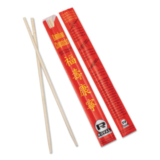 AmerCareRoyal® ChoPolystyreneticks, Bamboo, 9", Natural, 1000/Carton (RPPR809)