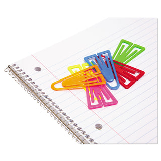 Baumgartens® Plastiklips Paper Clips, Extra Large, Assorted Colors, 50/Box (BAULP1700)