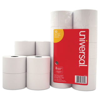 Universal® Impact and Inkjet Print Bond Paper Rolls, 0.5" Core, 1.75" x 138 ft, White, 10/Pack (UNV35744)