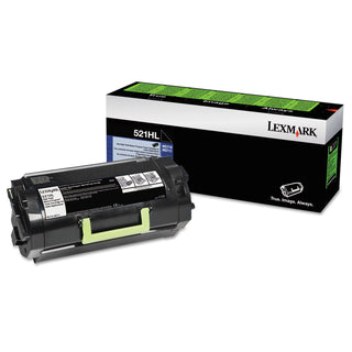 Lexmark™ 52D1H0L Return Program High-Yield Toner, 25000 Page-Yield, Black (QY8418)