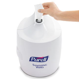 PURELL® Hand Sanitizer Wipes Wall Mount Dispenser, 1200/1500 Wipe Capacity, White (GOJ901901)