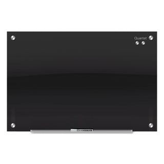 Quartet® Infinity Black Glass Magnetic Marker Board, 72 x 48 (QRTG7248B)