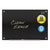 Quartet® Infinity Magnetic Glass Marker Board, 36 x 24, Black (QRTG3624B)