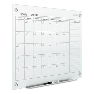 Quartet® Infinity Magnetic Glass Calendar Board, 48 x 36 (QRTGC4836F)