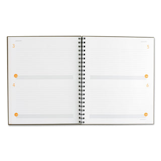 AT-A-GLANCE® Plan. Write. Remember. Planning Notebook Two Days Per Page , 11 x 8.38, Gray Cover, Undated (AAG80620430)