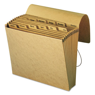 Smead™ Indexed Expanding Kraft Files, 12 Sections, 1/12-Cut Tab, Letter Size, Kraft (SMD70186)