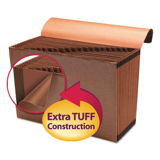 Smead™ TUFF Expanding Files, 21 Sections, 1/21-Cut Tab, Legal Size, Redrope (SMD70320)