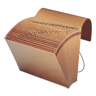 Smead™ Indexed Expanding Kraft Files, 31 Sections, 1/31-Cut Tab, Letter Size, Kraft (SMD70168)