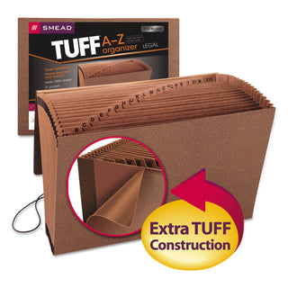 Smead™ TUFF Expanding Files, 21 Sections, 1/21-Cut Tab, Legal Size, Redrope (SMD70320)