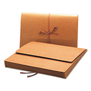 Smead™ Redrope Expanding Wallets w/ Cloth-Tie, 3.5" Expansion, 1 Section, Legal Size, Redrope (SMD71055)