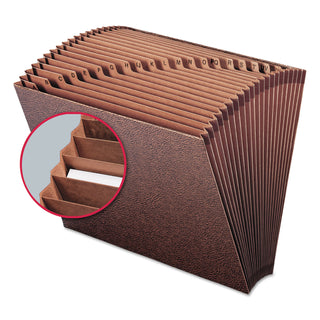 Smead™ TUFF Expanding Files, 21 Sections, 1/21-Cut Tab, Letter Size, Redrope (SMD70425)