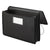 Smead™ Poly Premium Wallets, 5.25" Expansion, 1 Section, Legal Size, Black (SMD71510)