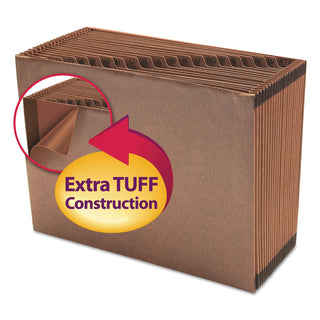 Smead™ TUFF Expanding Files, 21 Sections, 1/21-Cut Tab, Letter Size, Redrope (SMD70425)