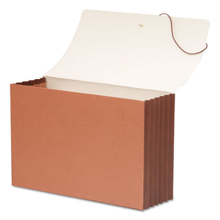 Smead™ TUFF Expanding Wallets w/ Elastic Cord, 5.25" Expansion, 1 Section, Legal Size, Redrope (SMD71166)