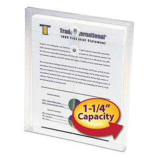 Smead™ Poly String & Button Interoffice Envelopes, String & Button Closure, 9.75 x 11.63, Clear, 5/Pack (SMD89540)