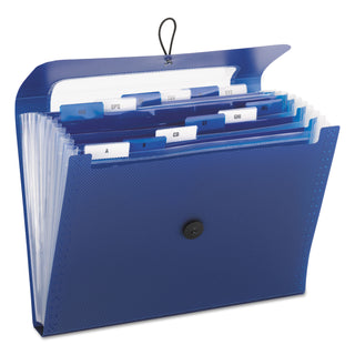 Smead™ Step Index Organizer, 12 Sections, 1/6-Cut Tab, Letter Size, Navy (SMD70902)