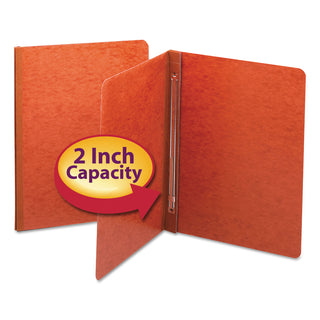 Smead™ Side Opening Press Guard Report Cover, Prong Fastener, Letter, Red (SMD81752)
