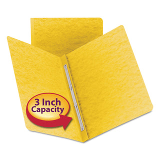 Smead™ Side Opening Press Guard Report Cover, Prong Fastener, Letter, Yellow (SMD81852)