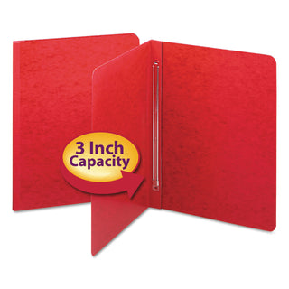 Smead™ Side Opening Press Guard Report Cover, Prong Fastener, Letter, Bright Red (SMD81252)