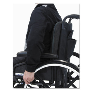 Master Caster® Deluxe Seat/Back Cushion with Memory Foam, 17w x 2.75d x 17.5h, Black (MAS91061)