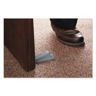 Master Caster® Big Foot Doorstop, No Slip Rubber Wedge, 2.25w x 4.75d x 1.25h, Gray, 2/Pack (MAS00972)