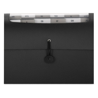 Smead™ Step Index Organizer, 12 Sections, 1/6-Cut Tab, Letter Size, Black (SMD70901)