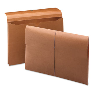Smead™ Expanding Wallet w/ Elastic Cord, 2" Expansion, 1 Section, Legal Size, Redrope (SMD77245)