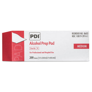 Sani Professional® PDI Alcohol Prep Pads, White, 200/Box (NICB60307)