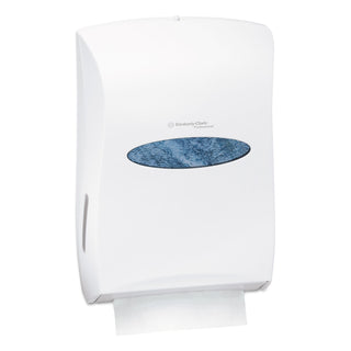 Kimberly-Clark Professional Universal Towel Dispenser, 13.31 x 5.85 x 18.85, Pearl White (KCC09906)