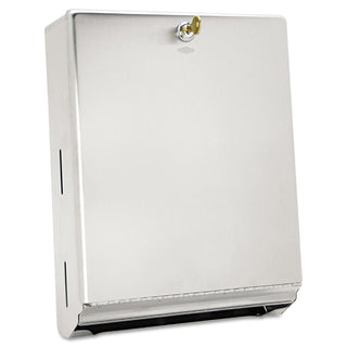 Bobrick Surface-Mounted Paper Towel Dispenser, 10 3/4 x 4 x 14, Stainless Steel (B262)